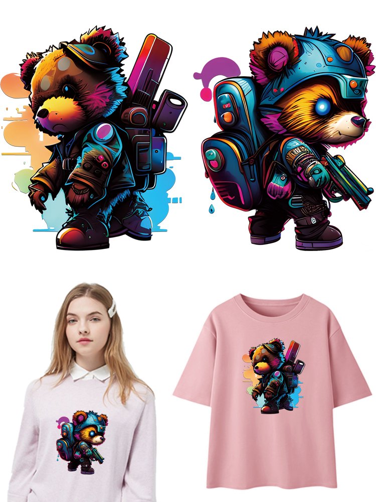 Wholesale waterproof custom dtf film popular logo vinyl sticker iron on heat press dtf transfer printing for t-shirt