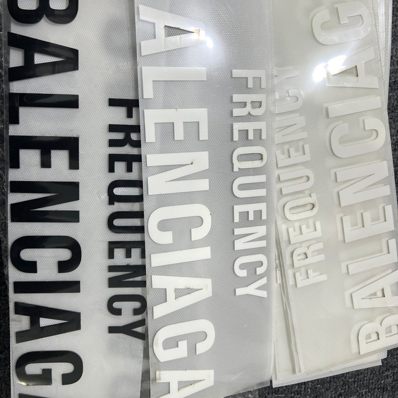 Garment customer rubber 3d silicone heat transfer printing label heat transfer sticker for t-shirt