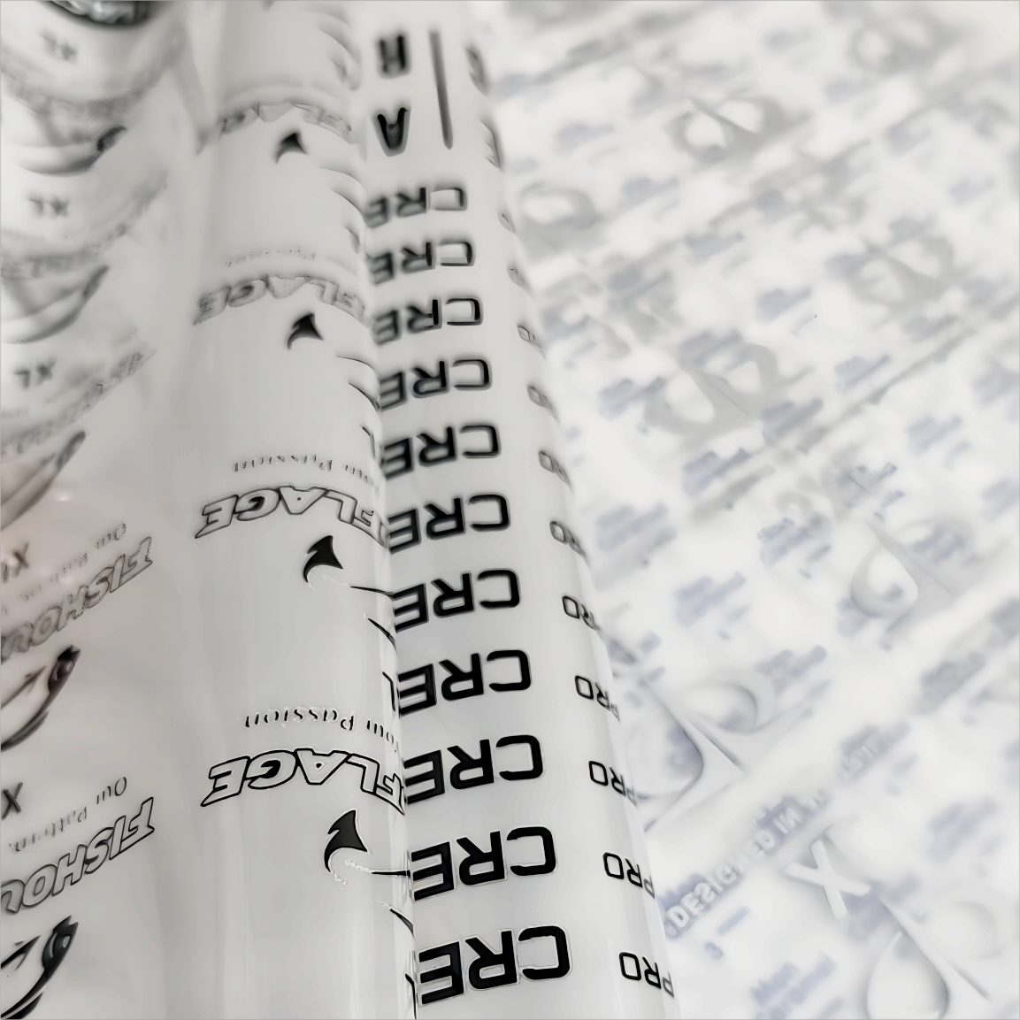 Tagless Washing Garment Care Custom Heat Press Transfer Printed Seal Label Peel Off Plastic Free Printed Clothing Labels