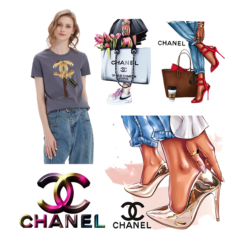 customized color screen heat transfer printing for t shirts Brand cartoon heat transfer vinyls heat transfers for t-shirts