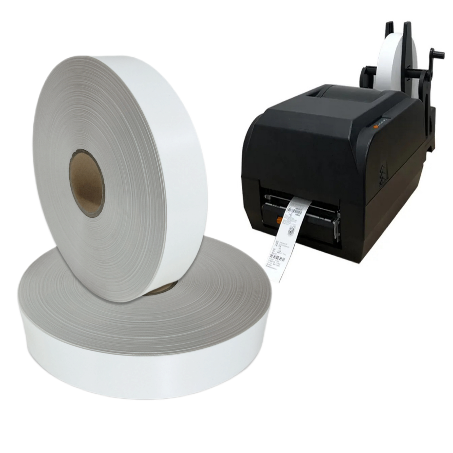 Wash Care Label POLYESTER SATIN Fabric For Thermal Transfer Printing