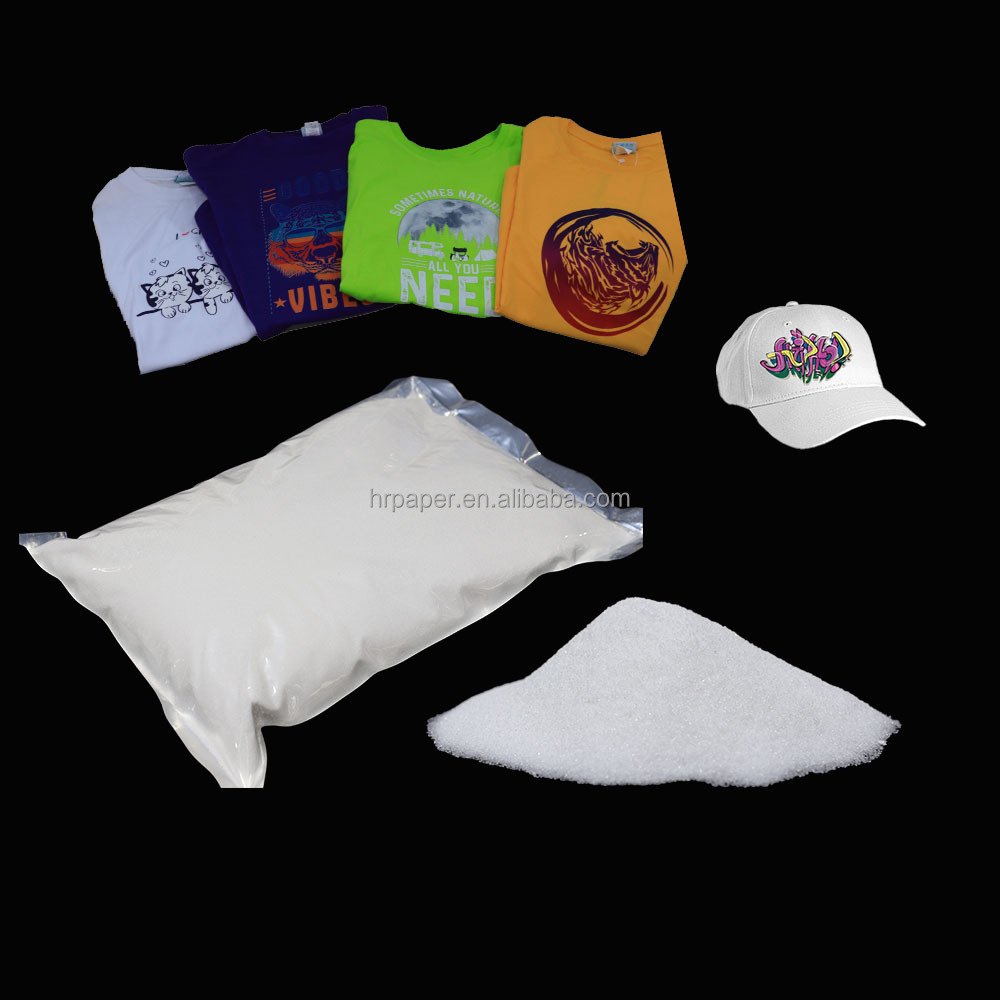 Hanrun paper factory direct sell dtf medium powder white for dtf t-shirt heat transfer printing