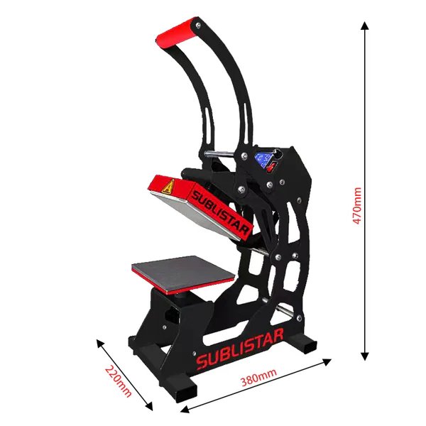 6"*6" Manual Label Clamshell Heat Press Machine For DTF/ Vinyl Film Heat Transfer Printing t shirt garment logo