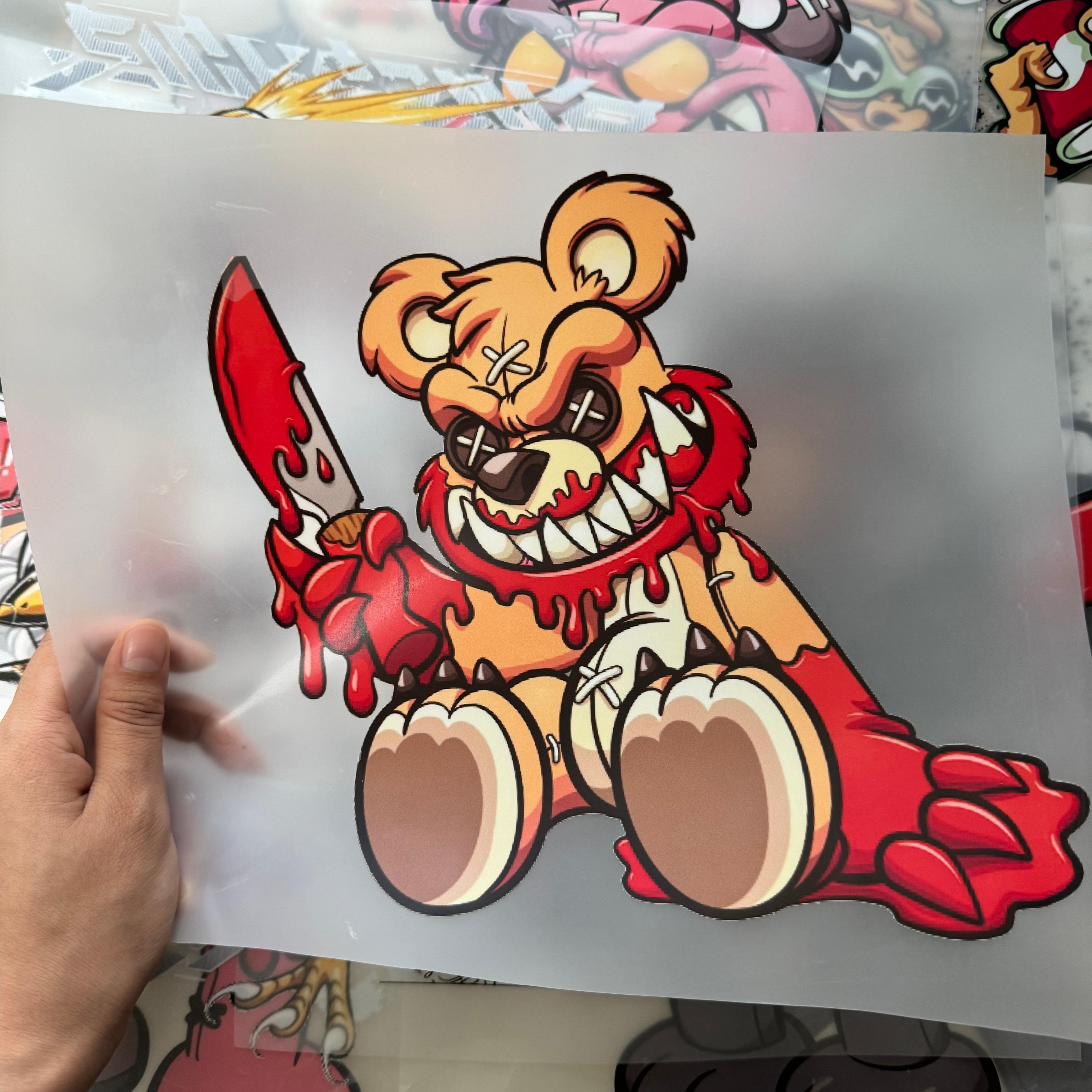 Wholesale High Quality DTF Thermal Transfer Printing Sticker Screen Printing for T-Shirt Clothing with Custom Logo Label