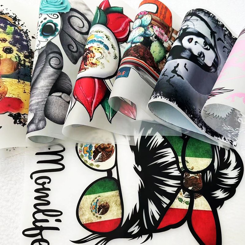 Wholesale Custom Halloween Horror Designs Screen Printing Plastisol Dtf Heat Transfer Vinyl Clothing Stickers for t shirts