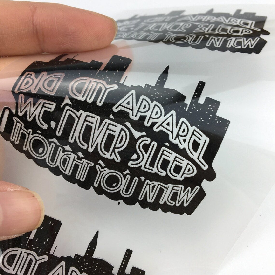 custom brand garment labels high quality anti-sublimation plastisol DTF printing transfer stickers for shirts clothing transfers