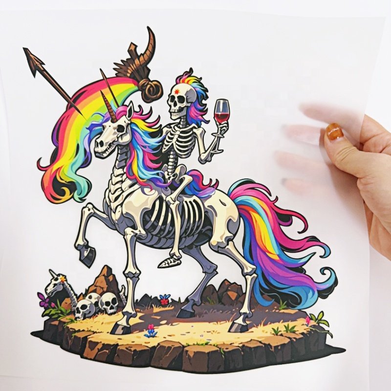custom christmas dtf sticker heat press sheets plastisol heat transfer printing label htv vinyl stickers decals for t-shirt