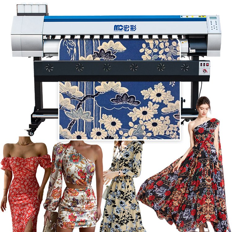 Large Format Dye Textile Sublimation Inkjet Printer 1.6m Machine for Heat Transfer Printing with Printing Shop Machines
