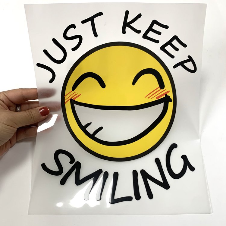 customized single color bulk heat transfer pet film a4 mama african american silk screen transfers print sticker