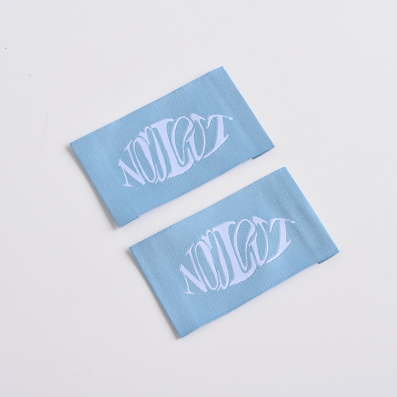 Factory Price Private Woven Damask Satin Brand Tags Custom Logo Tag Etiquette Personalise Vetement Woven Label For Clothes