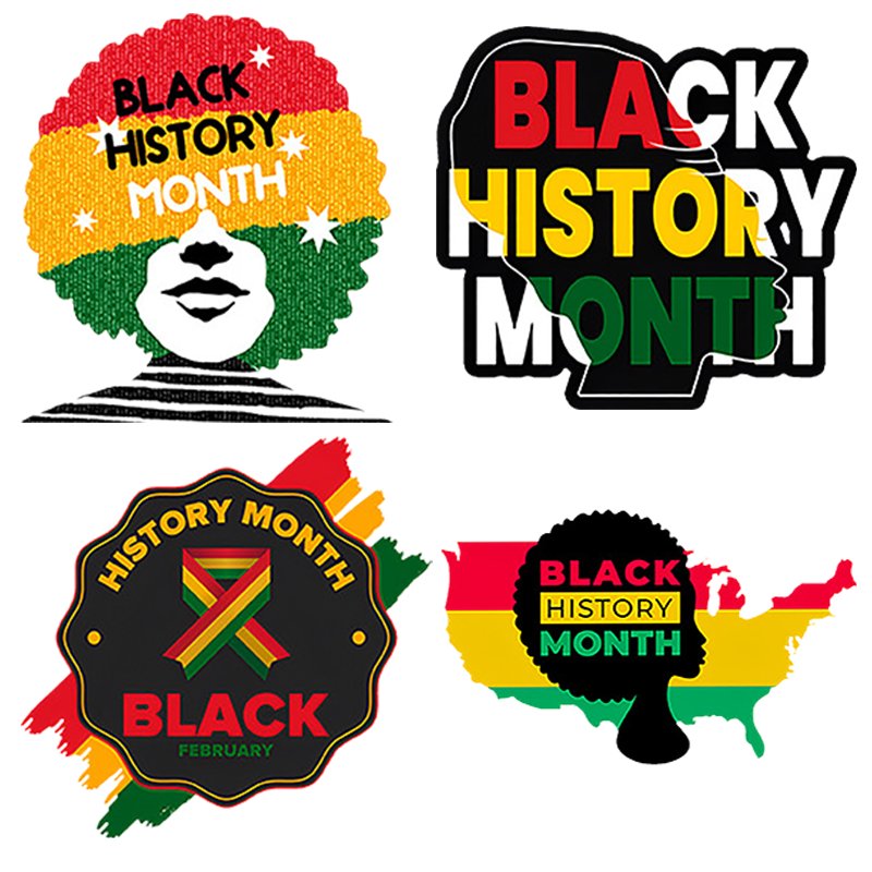Wholesale Custom Juneteenth heat transfer label sticker used for clothing packing hat DTF heat transfer printing