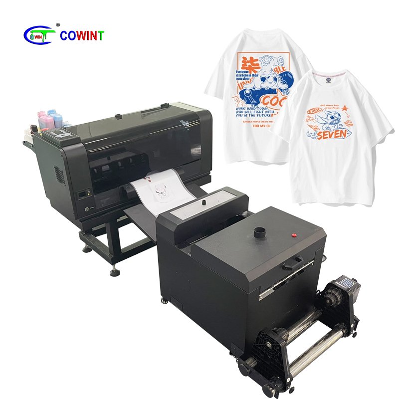Cowint best price a3 2 heads dtf inks printer transfer printing machine with oven