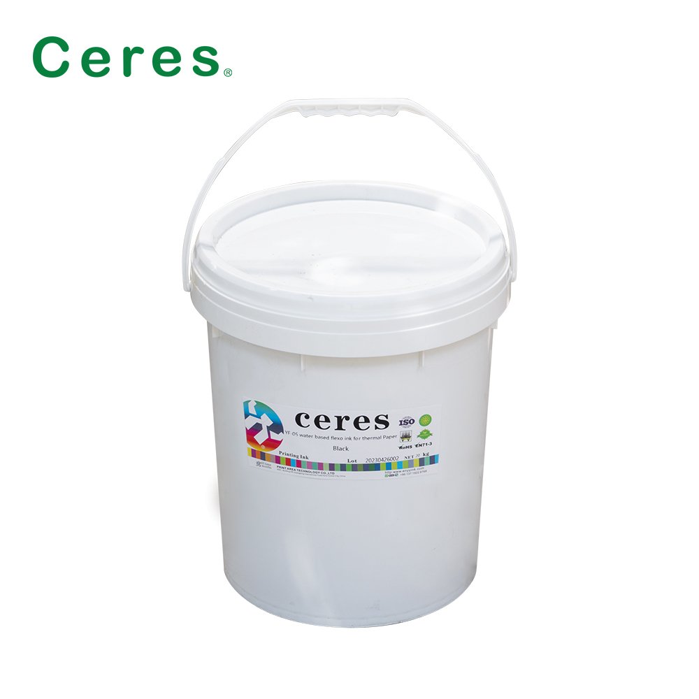 Ceres Water Based Flexo Ink for Thermal Paper Screen Printing Pp Woven Bag Flexo Print Water Based Ink CMYK White Special Color