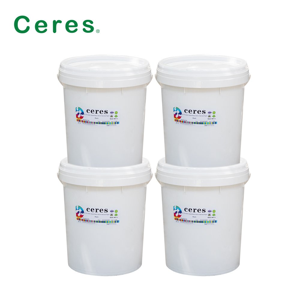 Ceres Water Based Flexo Ink for Thermal Paper Screen Printing Pp Woven Bag Flexo Print Water Based Ink CMYK White Special Color