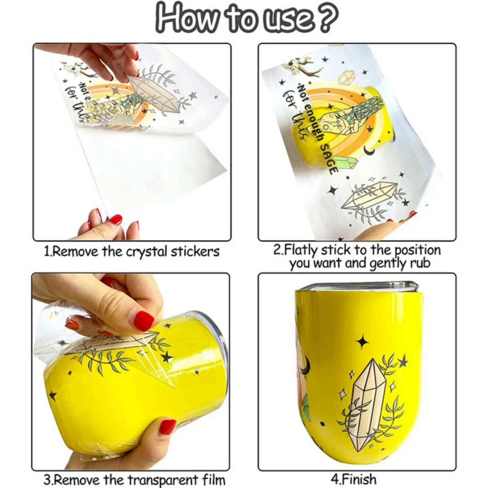 Most popular Factory Hot Sale High Quality Packaging Labels Logo Sticker uv dtf cup wrap Transfers Glass Transfer Printing