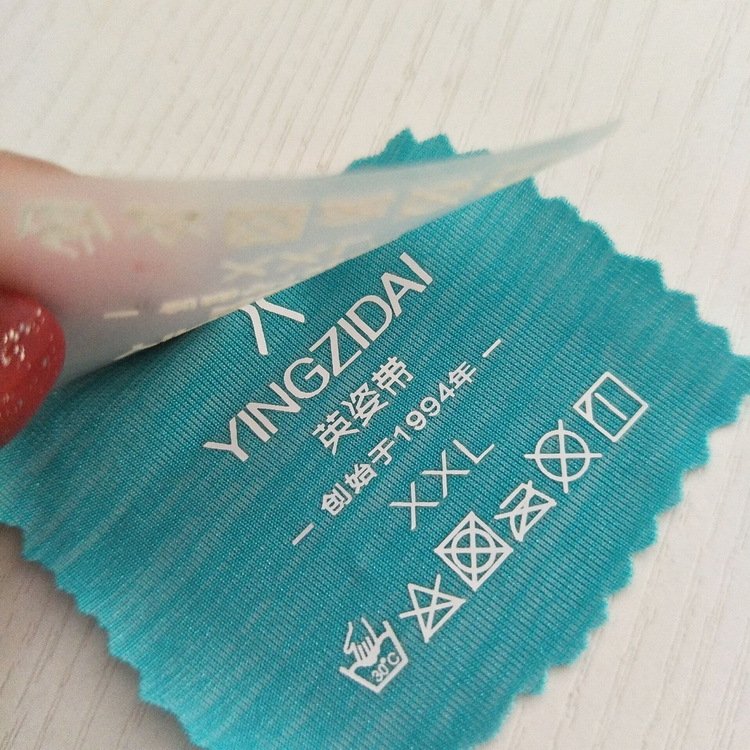 Custom Your Logo Printed Label Heat Transfer Garment Labels Iron On Clothing Washable Collar Label Shirt Tags