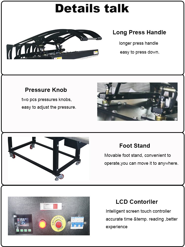 Unique Design Auto Open Semi Automatic t shirt transfer printing machine