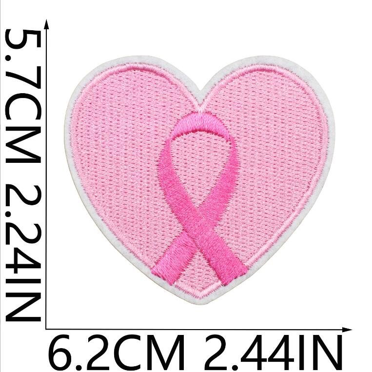 breast cancer iron on embroidery merrow rock car truck cowboys Patch for outdoor overcoat hat decoration Cloth