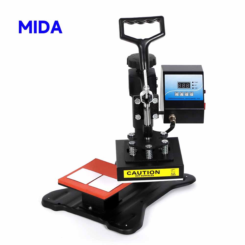 MIDA 15x15 CM Sublimation Press Digital Mini Label Logo Heat Press Printing Machine