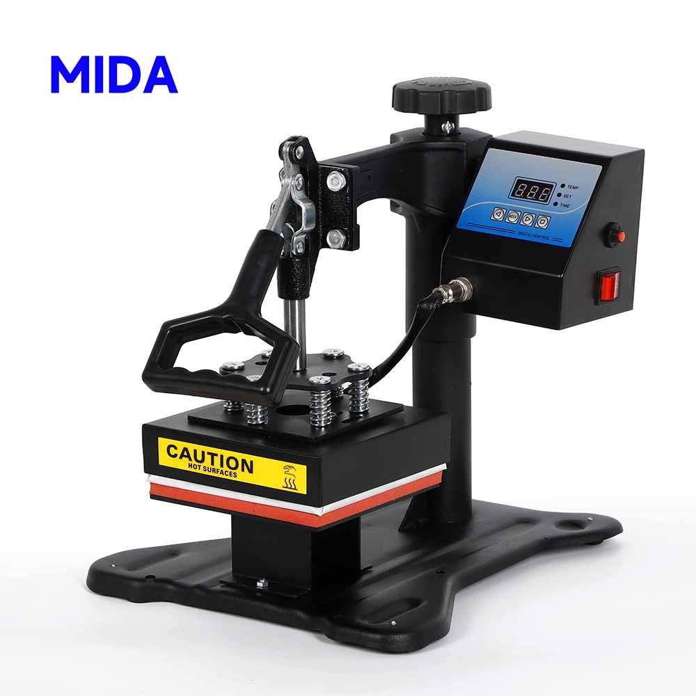 MIDA 15x15 CM Sublimation Press Digital Mini Label Logo Heat Press Printing Machine