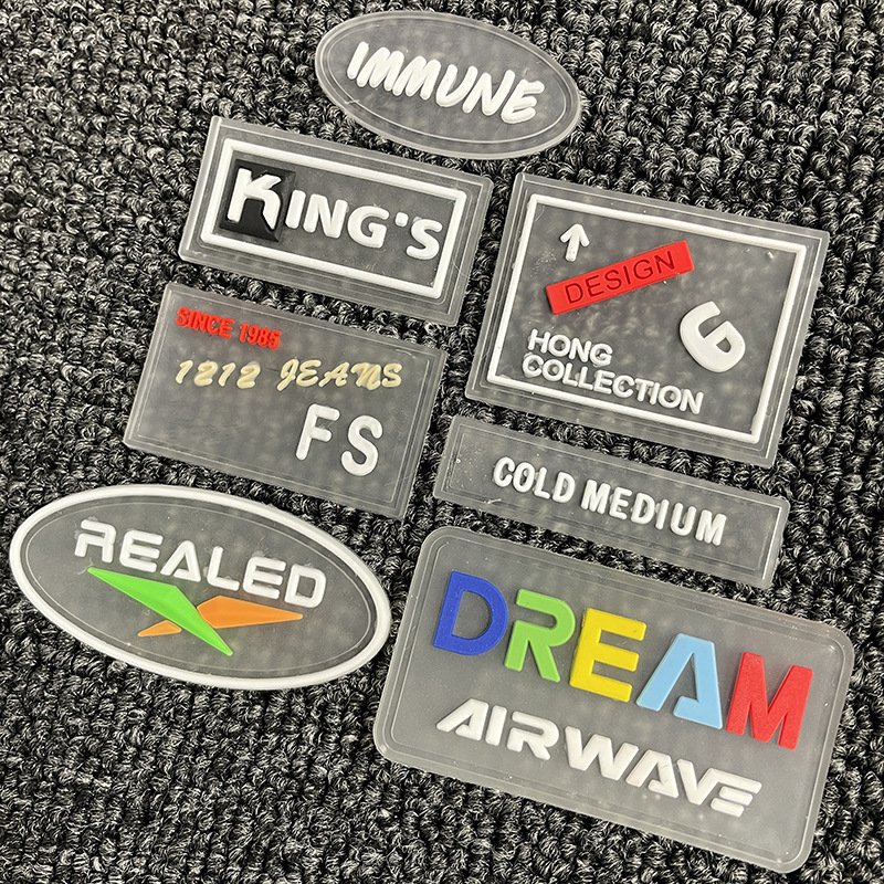 Manufacturer Designer 3D Silicone Brand Label Made Sewing Custom Pvc Label Logo Rubber Patches For Clothing