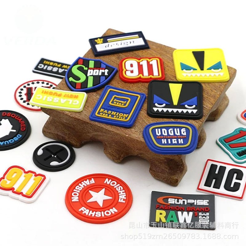 Manufacturer Designer 3D Silicone Brand Label Made Sewing Custom Pvc Label Logo Rubber Patches For Clothing