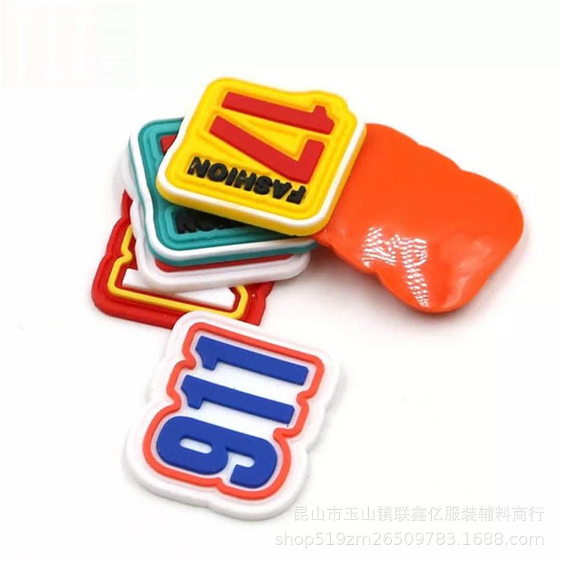 Manufacturer Designer 3D Silicone Brand Label Made Sewing Custom Pvc Label Logo Rubber Patches For Clothing