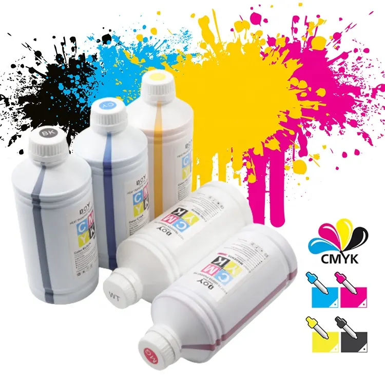 DTF Ink White Premium Transfer Printer Ink for Printhead L1800 DTF Printers Direct to Film Heat Transfer Printing