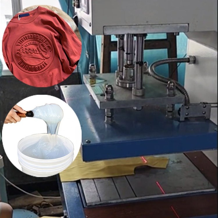Liquid silicone ink for clothing trademarks silicone transfer printing/embossing printing