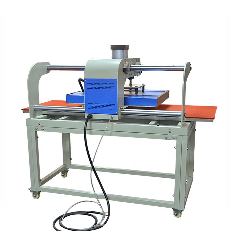 Hot sale up slide pneumatic double station hot transfer printing machine