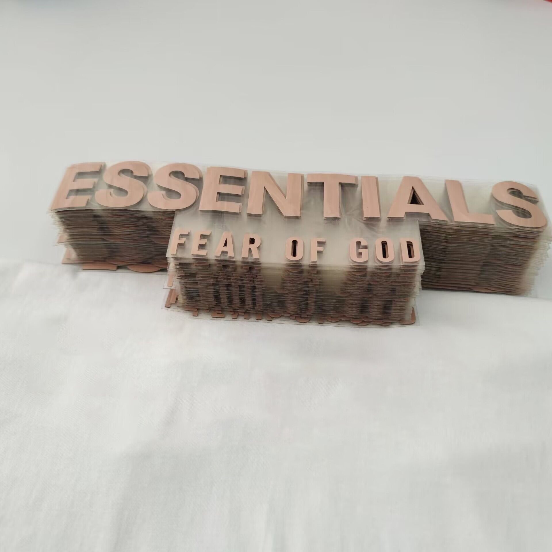 wholesale custom 3d silicone heat transfer Brand logo Sticker iron on transfer print on t-shirt
