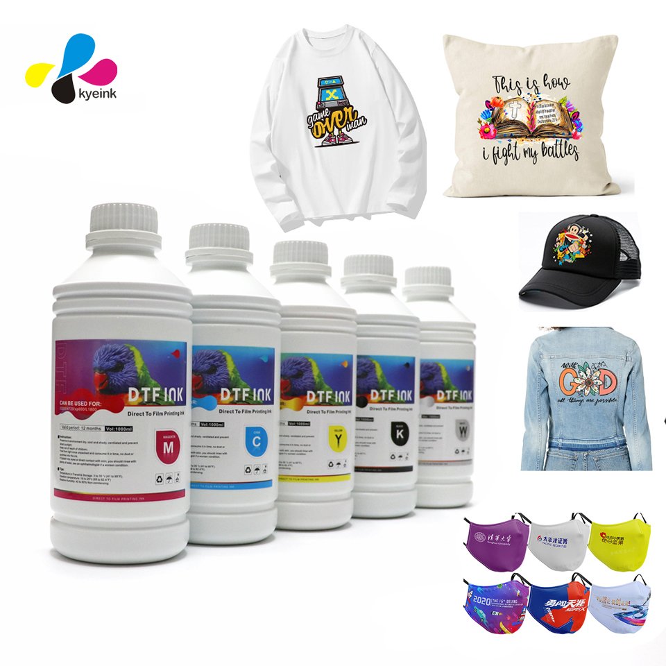 Premium Dtf Inks 1000ml For i3200 Xp600 Dtf White Transfer Ink Bottle Dtf Heat Transfer Pigment Inks xp600 I3200 a-1