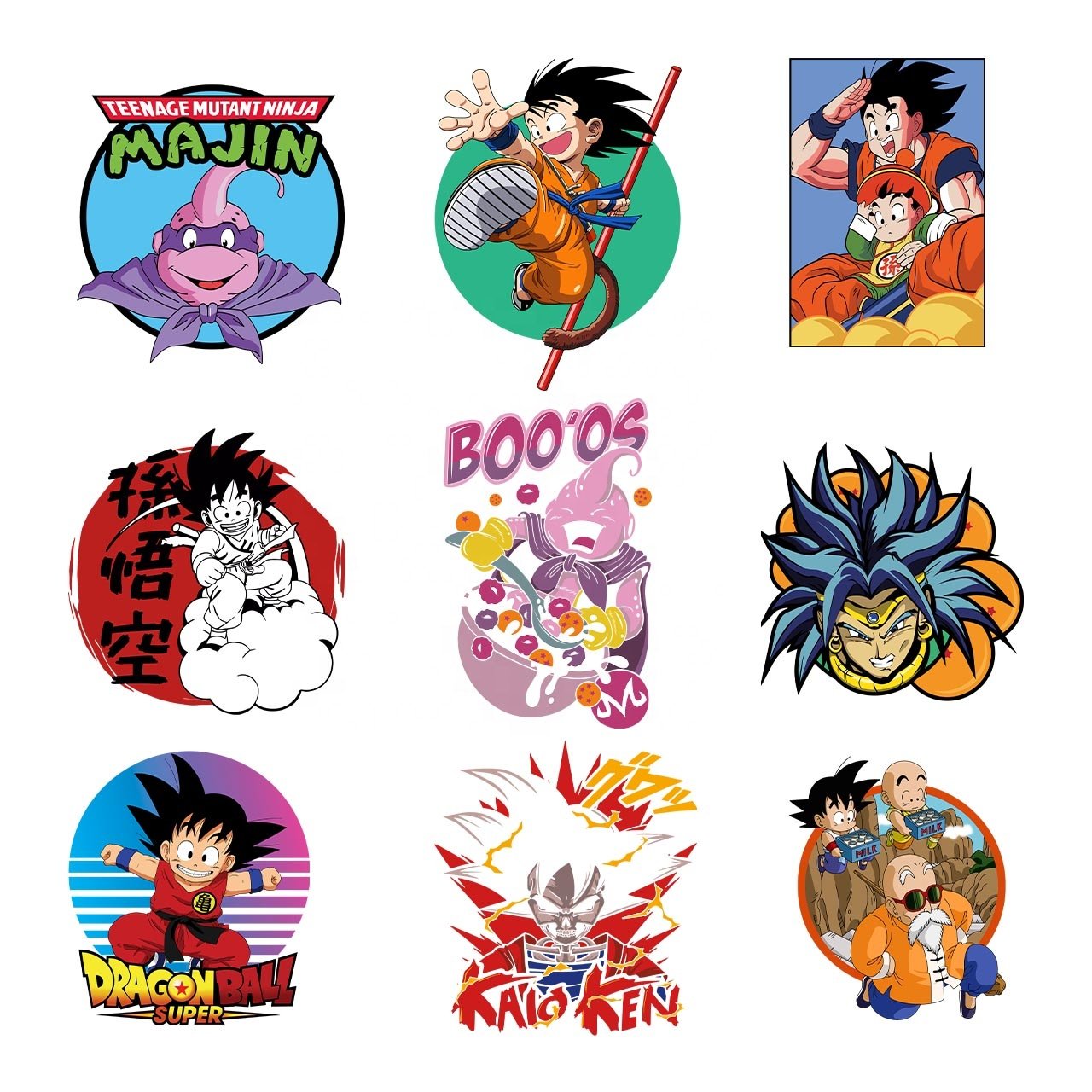 Wholesale custom plastisol heat transfers cold peeling cartoon logo vinyl dtf stickers heat press transfer printing for t shirts