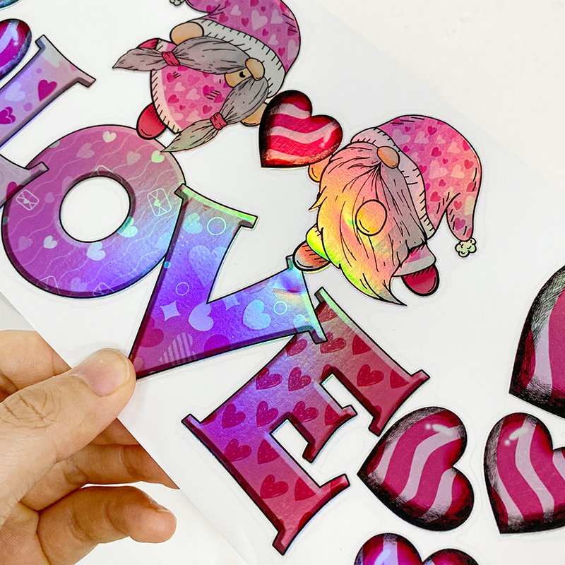 Custom wholesale logo label sticker sheet Glass christmas uv dtf cup wrap transfers 16oz personalizados. ready to ship