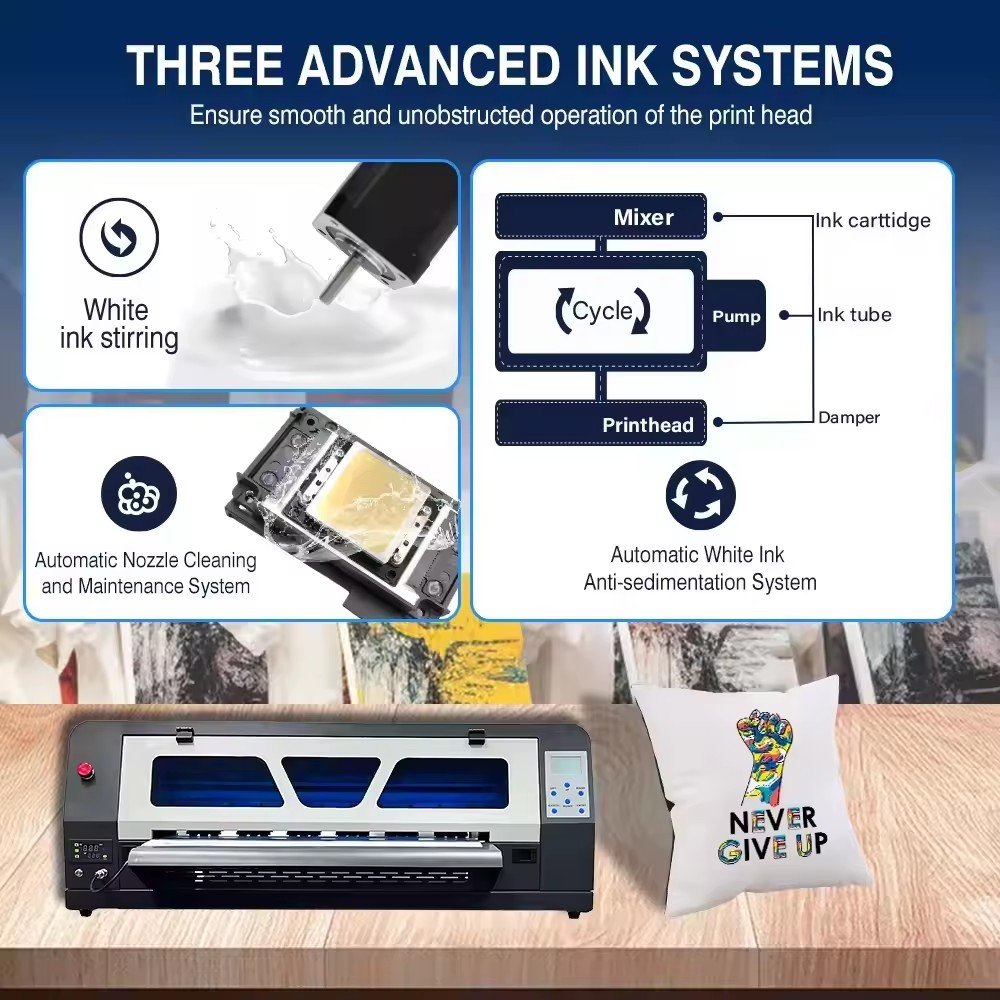 Audley 60cm I3200-a1 Dtf Film Transfer Printing Machine Dtf Printer For T-shirt With Powder Shaker Machine