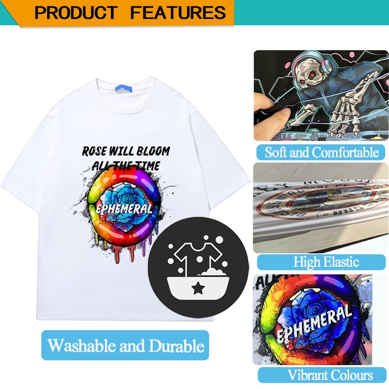 2023 Hot Sale Valentine's Day Theme Heat Transfer Printing Dft Transfers Custom Vinyl Sticker For T-shirts