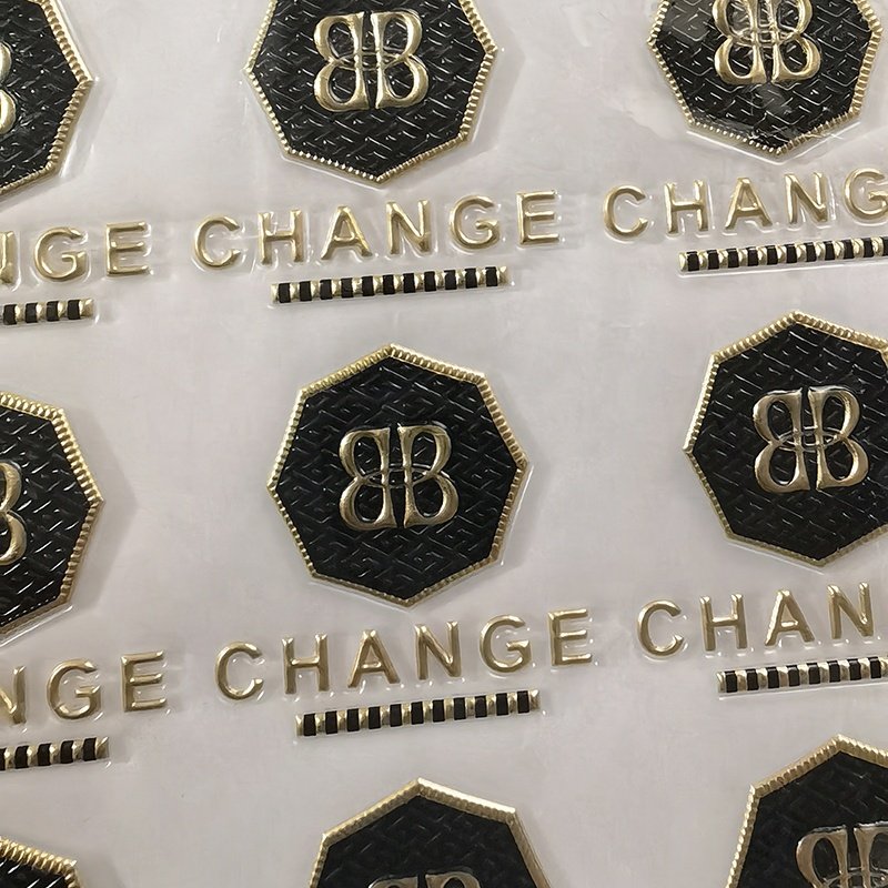 Custom Luxury label OEM Manufacture Heat transfer printing leather patches 3DEmbossed badges TPU PVC Appliques for bags