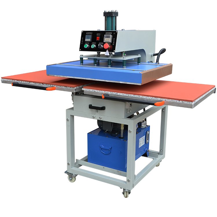 Automatic Hot Press Machines Guangdong Hydraulic Press Machine Double Press Station For Shirt Printing
