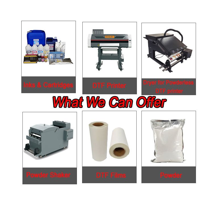 HONGSAM DTF PET transfer film printing pigment ink DTF ink for DTF printer Epson 4720 i3200 DX5 XP600 heads