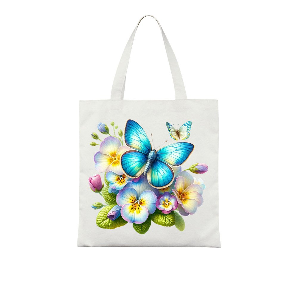 Flower clothing, butterfly hot stamping stickers, T-shirts, heat transfer hot stamping discount goods, canvas bag printing