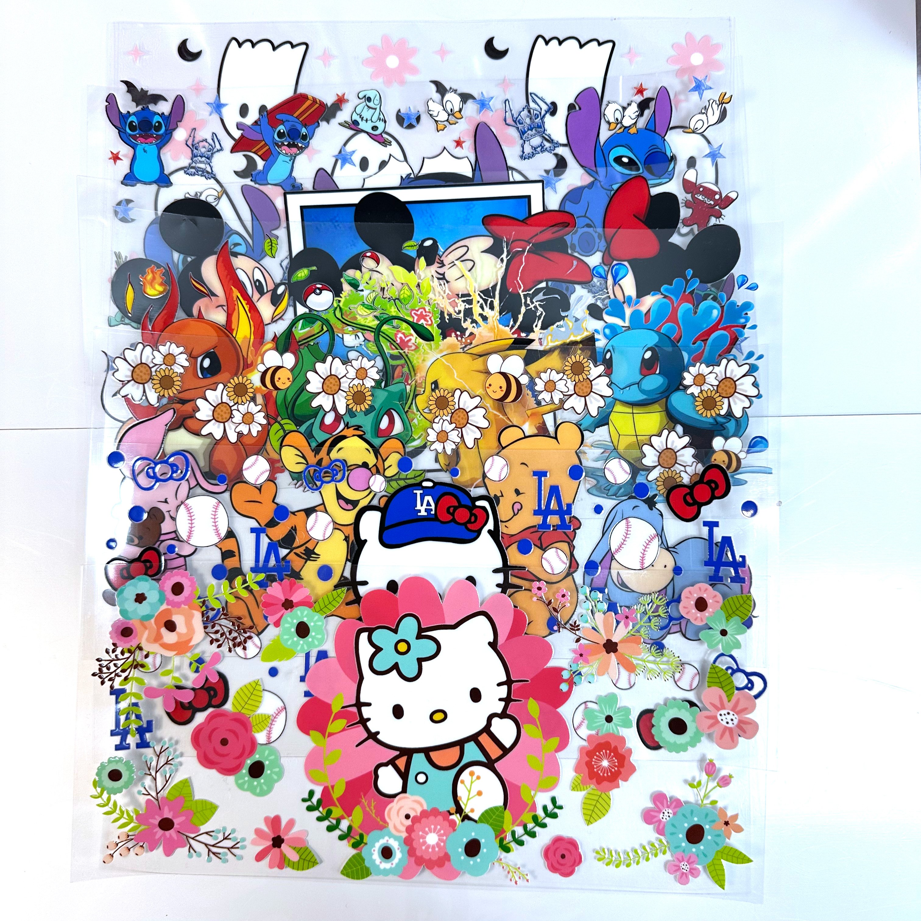 3d double sided colorful printing uv dtf cup wraps transfers custom uvdtfs decals waterproof stickers for 16oz libbey cups