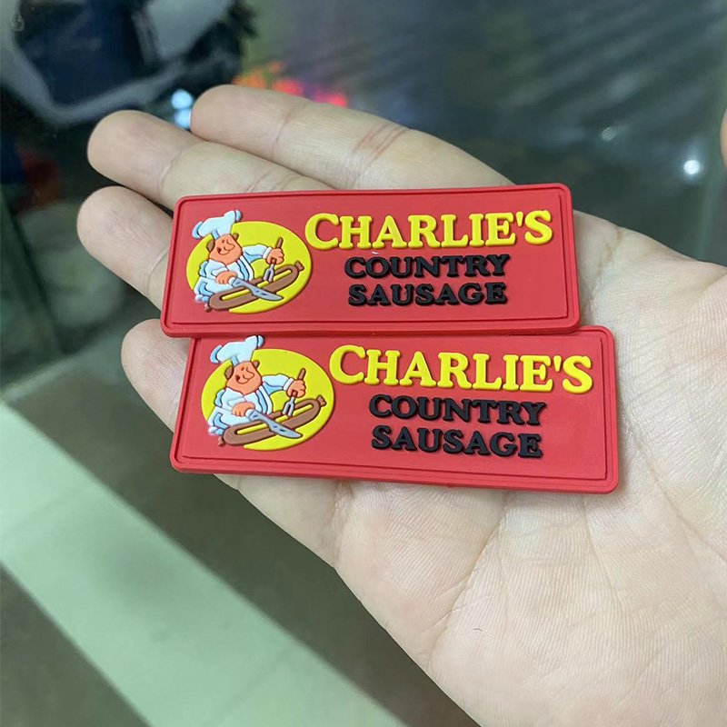 no minimum MOQ Custom 3D Soft PVC logo heat transfer Embossed ironing tactical clear pvc patches mold Rubber patches for Garment