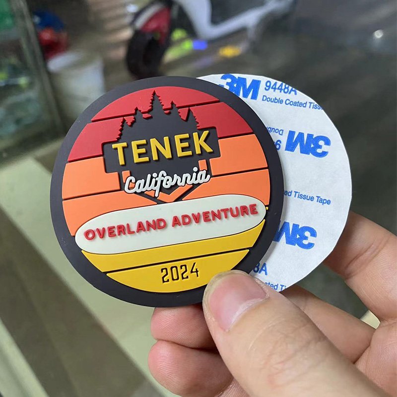 no minimum MOQ Custom 3D Soft PVC logo heat transfer Embossed ironing tactical clear pvc patches mold Rubber patches for Garment