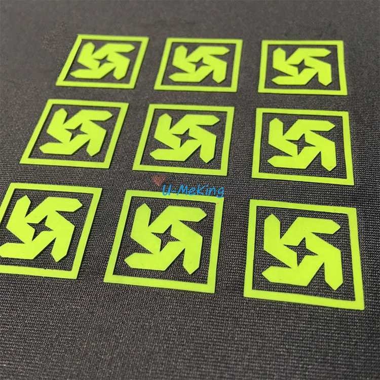Rainbow Flash 3D HTV Hologram Reflective PU Heat Transfer Vinyl for Shirts and Textile for Screen Printing Label Straight Cut