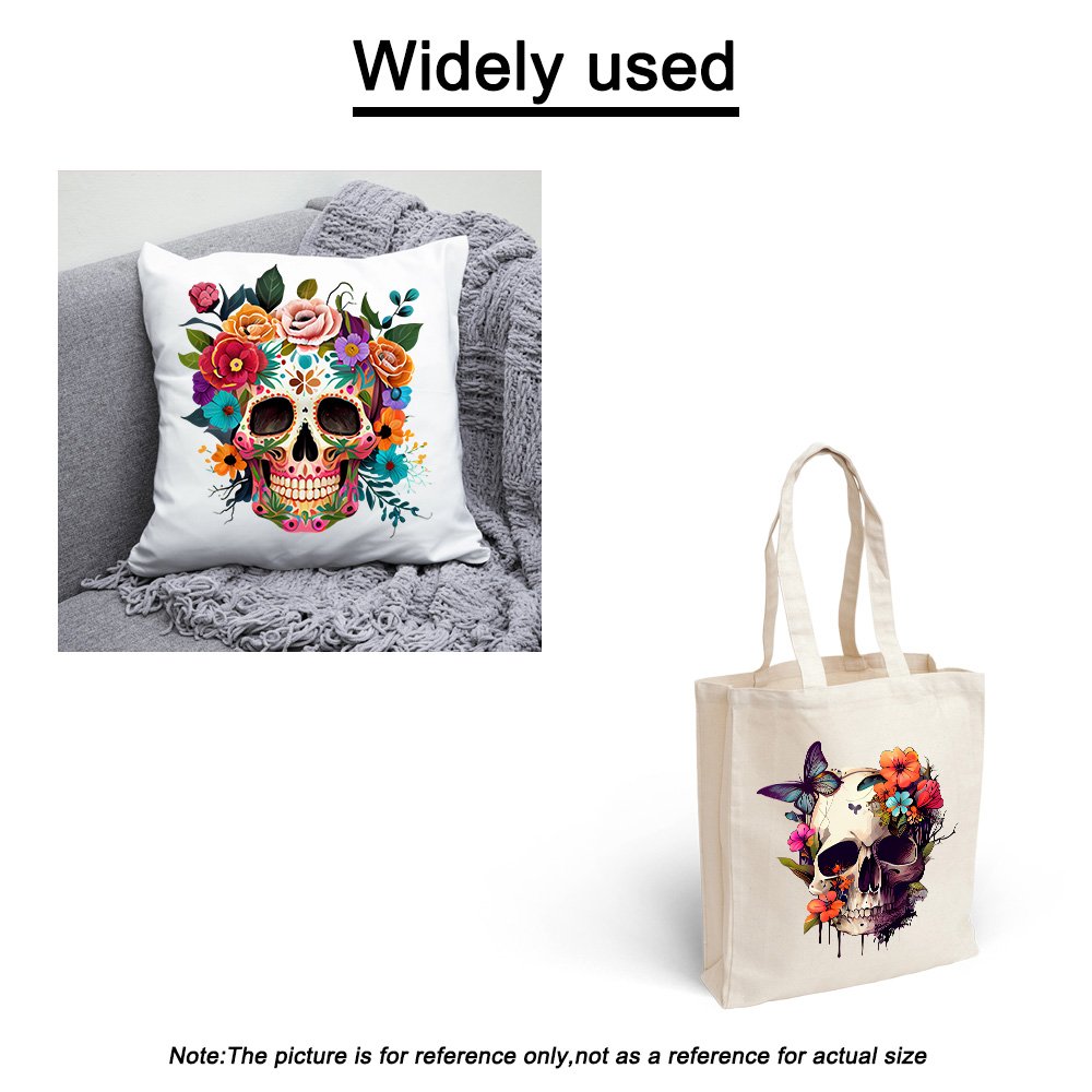 Street culture flower iron on transfer for clothing dtf transfers ready to press Heat Transfer Printing