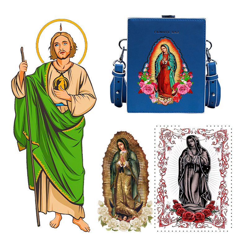 Custom New Design Pattern DTF Transfer Hot Iron Transfer Printing Sticker on T-Shirts