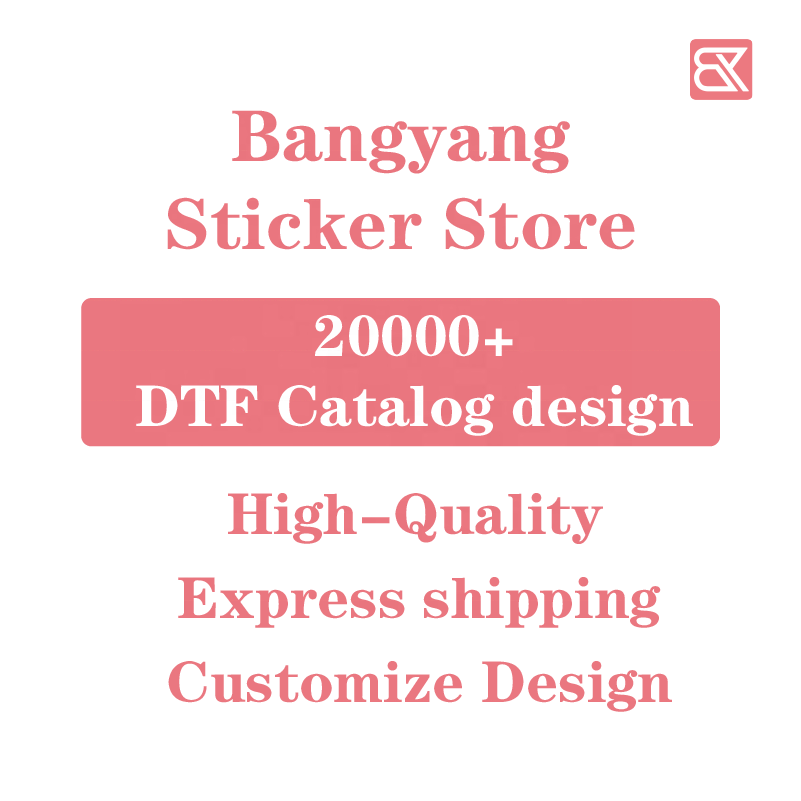 hot selling dtf heat transfers sticker for t-shirts clothing vinyl stickers press heat dtf transfer printing