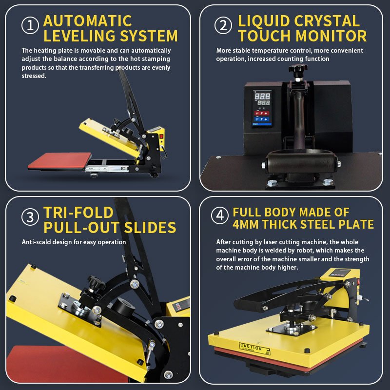 Digitech High Pressure 40*50cm T-shirt Heat Press Machine Heat Transfer Printing Machine for T-Shirt Sublimation Printing