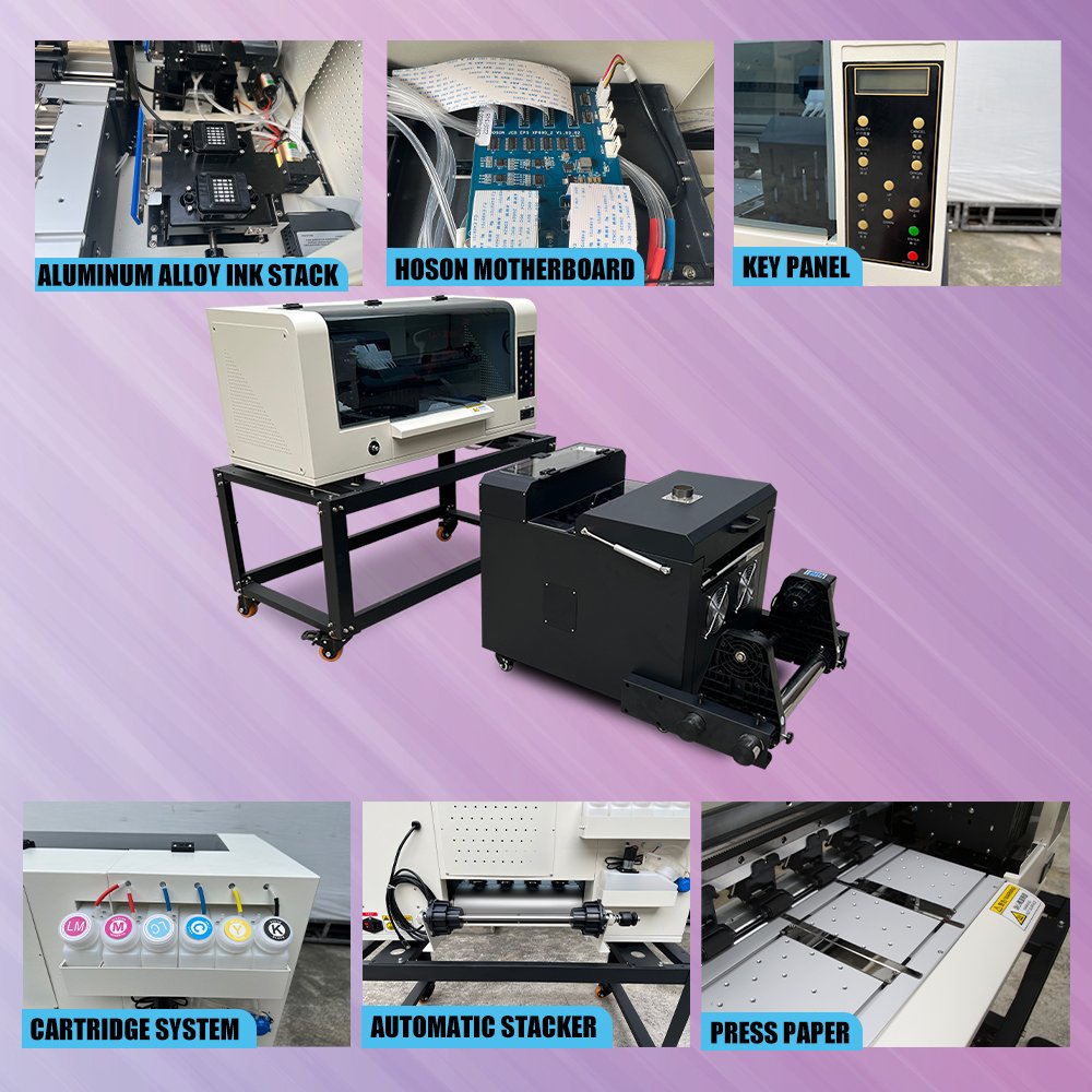 inkjet printer set heat transfer t-shirt printing machine A3 DTF direct to film printer with XP600 print head
