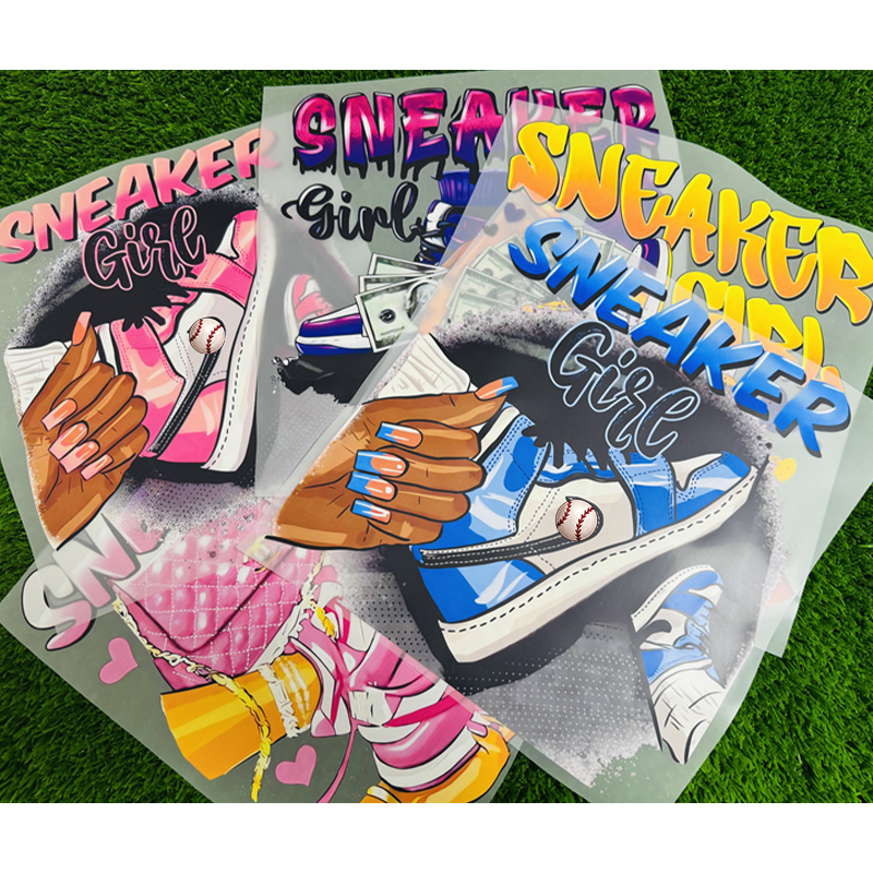 High quality heat transfer sticker Ready To Press Heat Transfer Designs heat transfer pet film for t shirt dtf printing